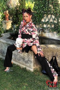 Dutch Filipina Model Danica as silky historic servant